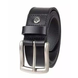 NEW Columbia Men's XL 40-42 Leather Belt Black